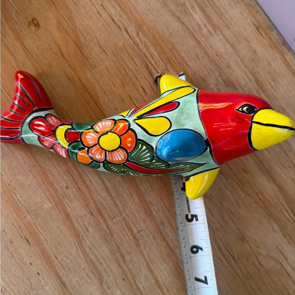 Colorful Talavera Dolphin Wall Décor